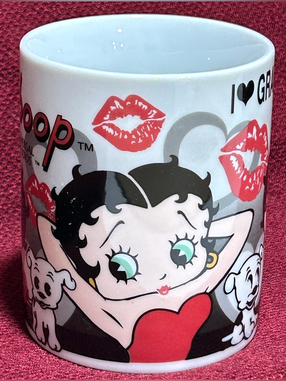 White Betty Boop 'I ♥ Grandma' Ceramic Mug